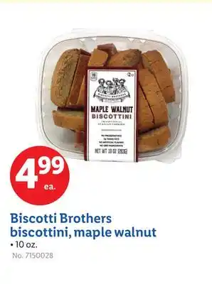 Lidl Biscotti Brothers biscottini, maple walnut offer