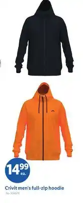 Lidl Crivit men's full-zip hoodie offer