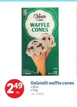 Lidl Gelatelli waffle cones offer
