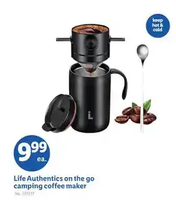 Lidl Life Authentics on the go camping coffee maker offer