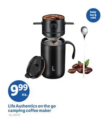 Lidl Life Authentics on the go camping coffee maker offer