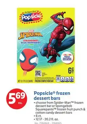 Lidl Popsicle frozen dessert bars offer