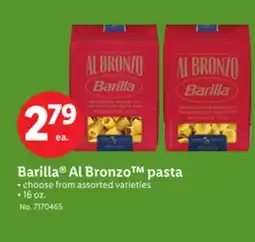 Lidl Barilla Al Bronzo pasta offer