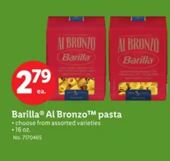 Lidl Barilla Al Bronzo pasta offer