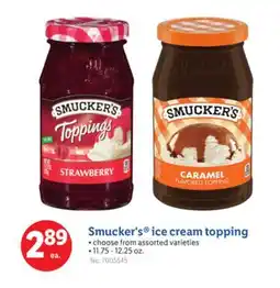 Lidl Smucker's ice cream topping offer
