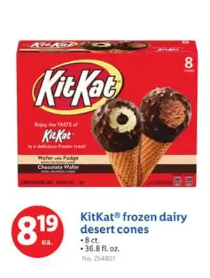 Lidl KitKat frozen dairy desert cones offer