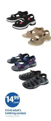 Lidl Crivit adult's trekking sandals offer