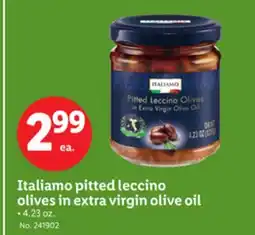 Lidl Italiamo pitted leccino olives in extra virgin olive oil offer