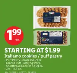 Lidl Italiamo cookies/puff pastry offer