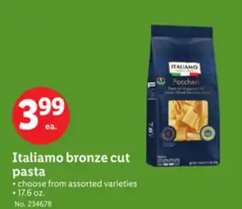 Lidl Italiamo bronze cut pasta offer