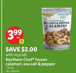 Lidl Northern Chef frozen calamari, sea salt & pepper offer