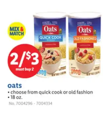 Lidl oats offer