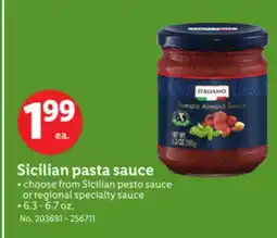 Lidl Sicilian pasta sauce offer