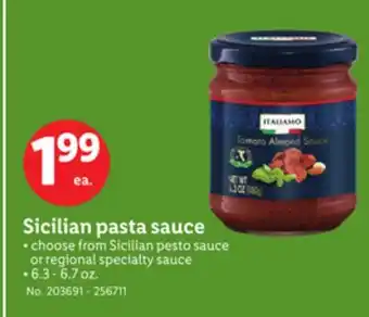 Lidl Sicilian pasta sauce offer
