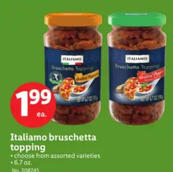 Lidl Italiamo bruschetta topping offer
