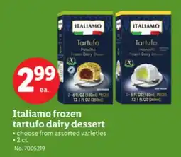 Lidl Italiamo frozen tartufo dairy dessert offer