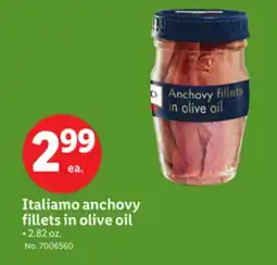 Lidl Italiamo anchovy fillets in olive oil offer