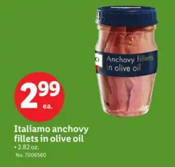 Lidl Italiamo anchovy fillets in olive oil offer