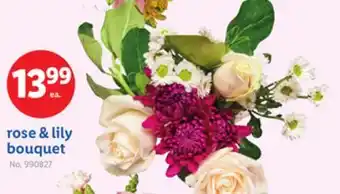 Lidl rose & lily bouquet offer