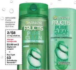 CVS Fructis shampoo or conditioner 10.2-13 oz offer