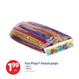 Lidl Fun Pops freeze pops offer