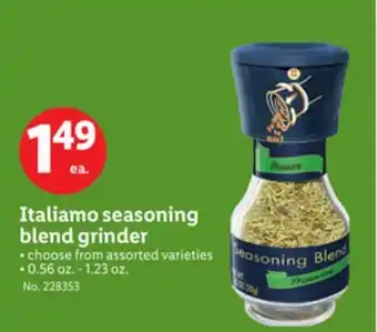 Lidl Italiamo seasoning blend grinder offer