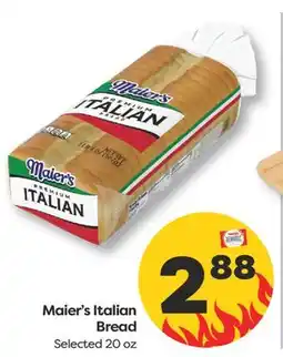 Weis Markets Maier's Italian Bread offer