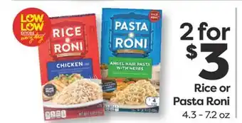 Weis Markets Rice or Pasta Roni offer