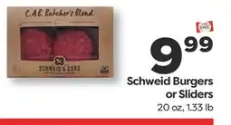 Weis Markets Schweid Burgers or Sliders offer
