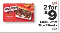 Weis Markets Steak-Umm Sliced Steaks offer