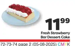 Weis Markets Fresh Strawberry Bar Dessert Cake offer