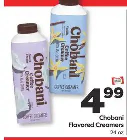 Weis Markets Chobani Flavored Creamers offer