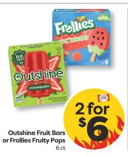 Weis Markets Outshine Fruit Bars or Frollies Fruity Pops offer