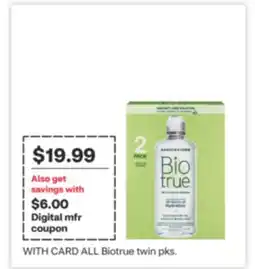 CVS ALL Biotrue twin pks offer