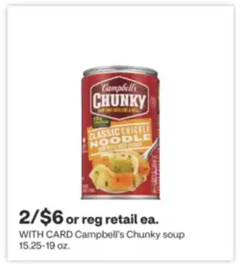 CVS Campbell's Chunky soup 15.25-19 oz offer