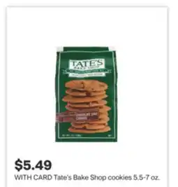 CVS Tate's Bake Shop cookies 5.5-7 oz offer
