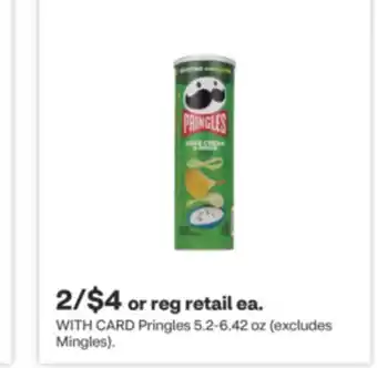 CVS Pringles 5.2-6.42 oz offer