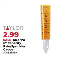 Runnings Taylor ClearVu 6 Capacity Rain/Sprinkler Gauge offer