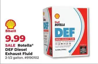 Runnings Shell Rotella DEF Diesel Exhaust Fluid offer