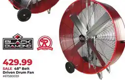 Runnings Black Diamond 48 Belt Driven Drum Fan offer