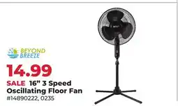 Runnings Beyond Breeze 16 3 Speed Oscillating Floor Fan offer