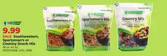 Runnings Eilliens Southwestern, Sportsman's or Country Snack Mix offer