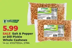 Runnings Eilliens Salt & Pepper or Dill Pickle Whole Cashews offer
