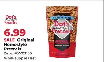 Runnings Dots Original Homestyle Pretzels offer