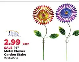 Runnings Alpine 16 Metal Flower Garden Stake offer