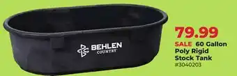 Runnings Behlen Country 60 Gallon Poly Rigid Stock Tank offer