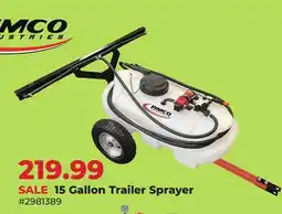 Runnings Fimco 15 Gallon Trailer Sprayer offer