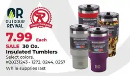 Runnings Outdoor Revival 30 Oz. Insulated Tumblers offer
