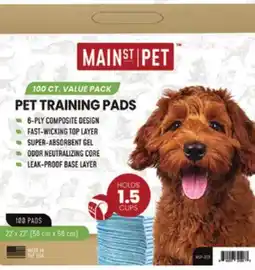 Runnings Main St. Pet 22 x 22 Pet Training Pads offer