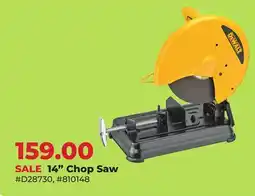 Runnings DeWalt 14 Chop Saw offer